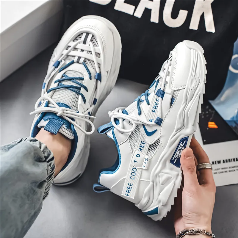 Magelly Shock Absorbers With Slip Resistant And Abrasion Resistant Properties Low Top Chunky Sneakers Men's-11