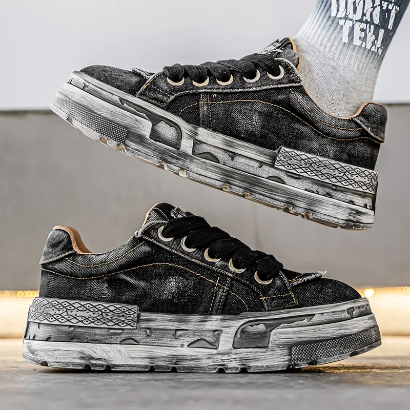 Magelly Slip Resistant Shock Absorbers With Abrasion Resistant Properties Low Top Skateboard Shoes Men's-5