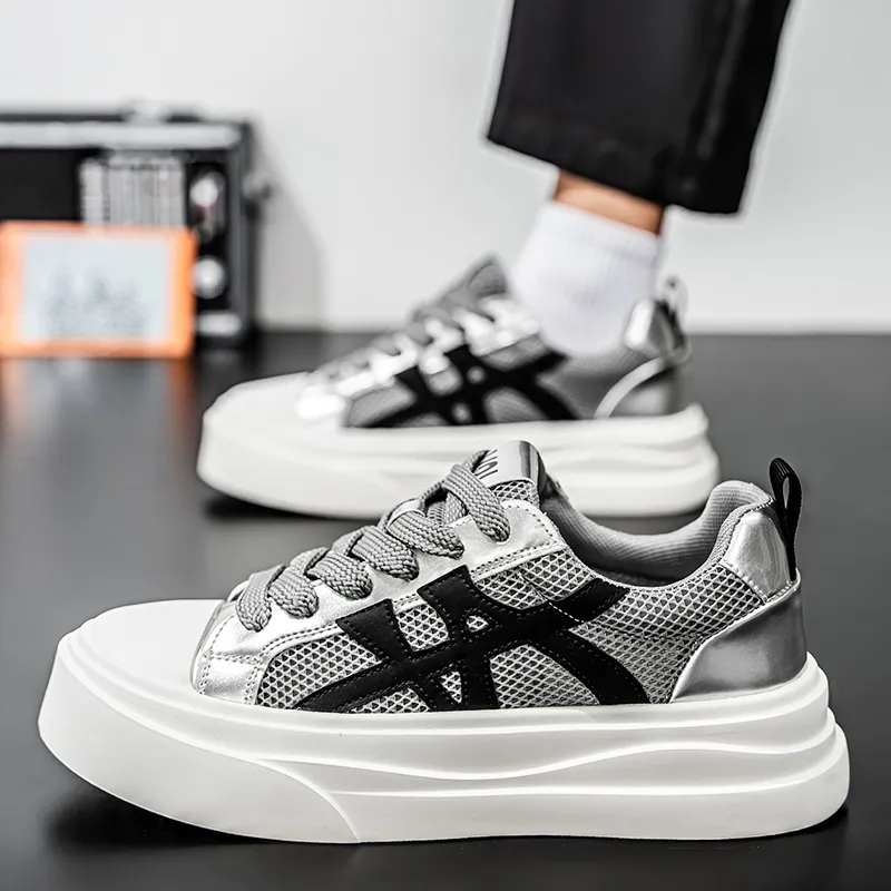 Magelly Slip Resistant, Abrasion Resistant, Breathable Low Top Skateboard Shoes Men's-9