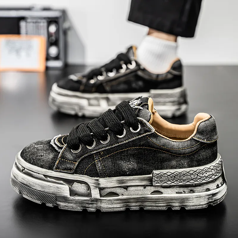 Magelly Slip Resistant Shock Absorbers With Abrasion Resistant Properties Low Top Skateboard Shoes Men's-4
