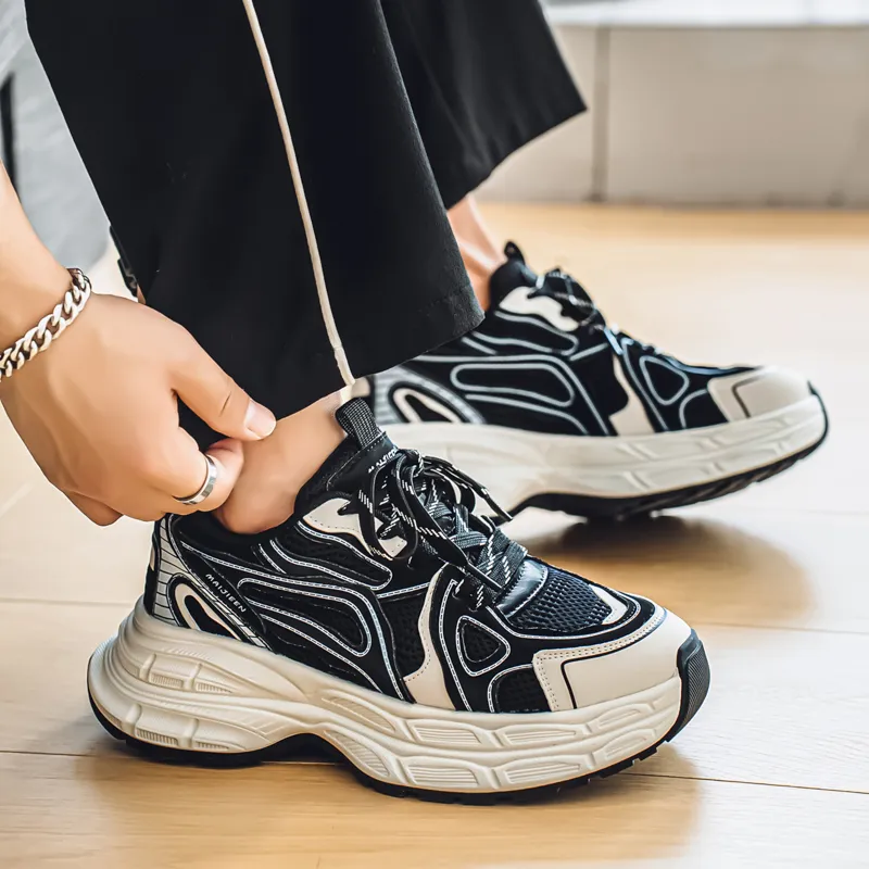 Magelly Cushioning, Slip Resistant, And Abrasion Resistant Low Top Chunky Sneakers Men's-9