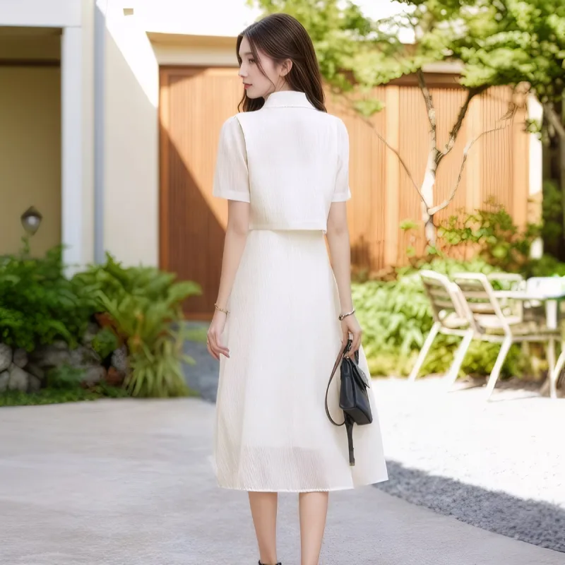 EIDOLON GRAIN Skirt Set Women's Apricot-1