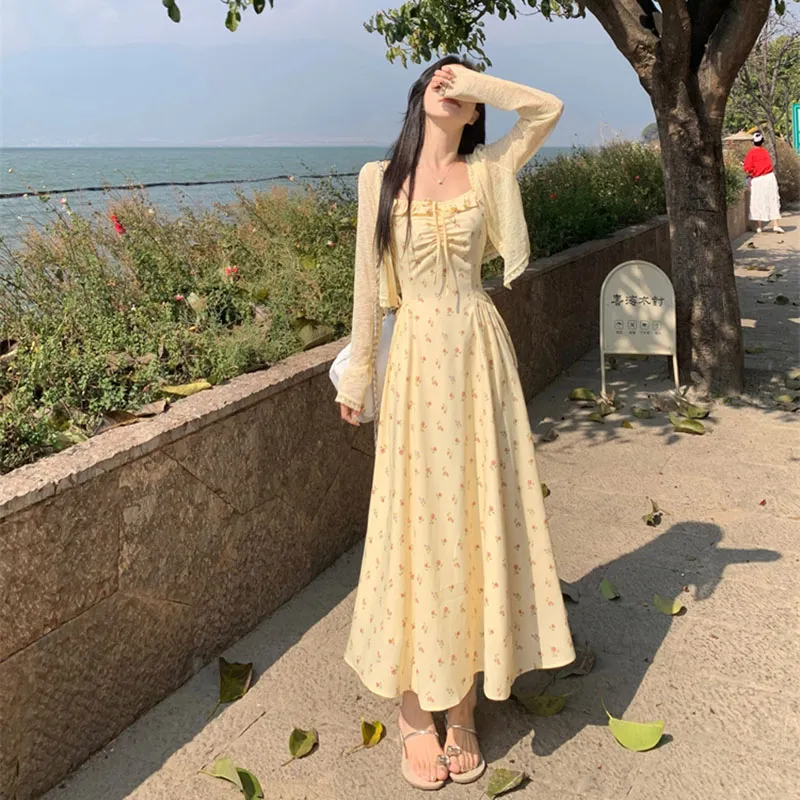 EIDOLON GRAIN Skirt Set Women's Yellow-1