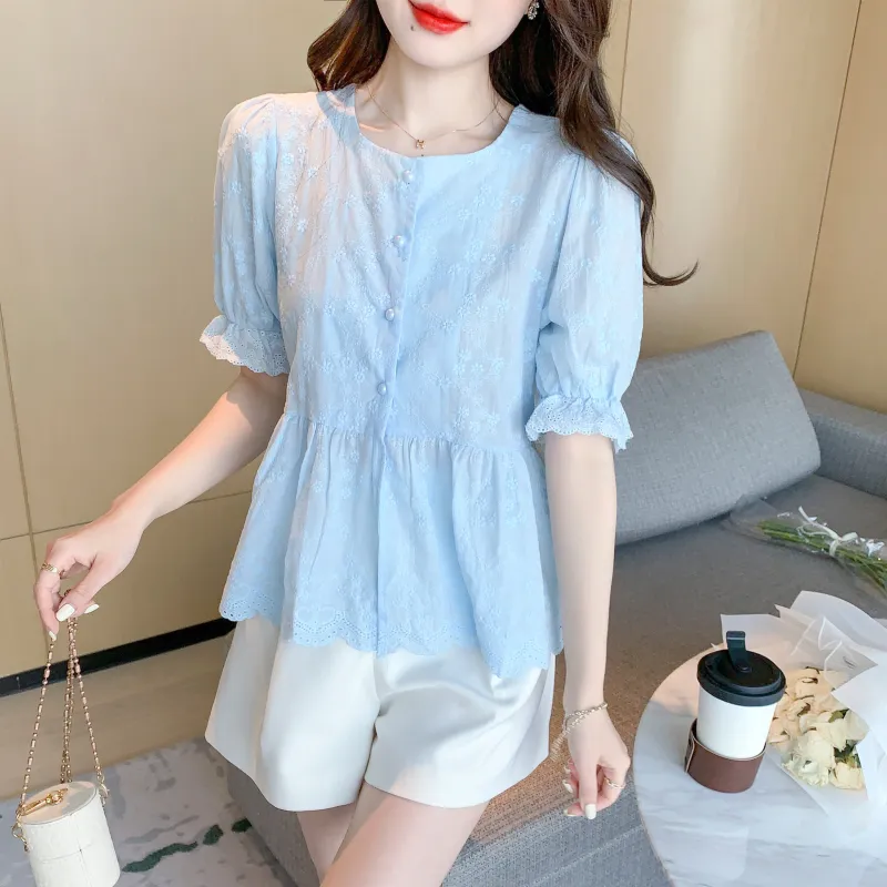 EIDOLON GRAIN Shirts Women's Light Blue-2