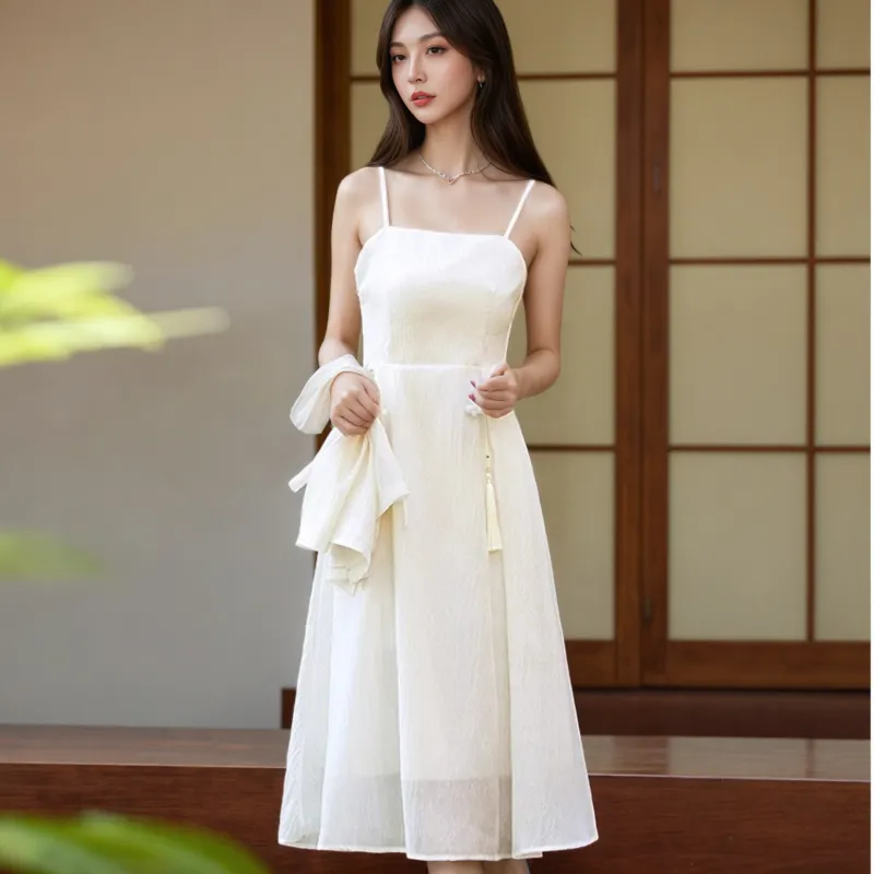 EIDOLON GRAIN Skirt Set Women's Apricot-4