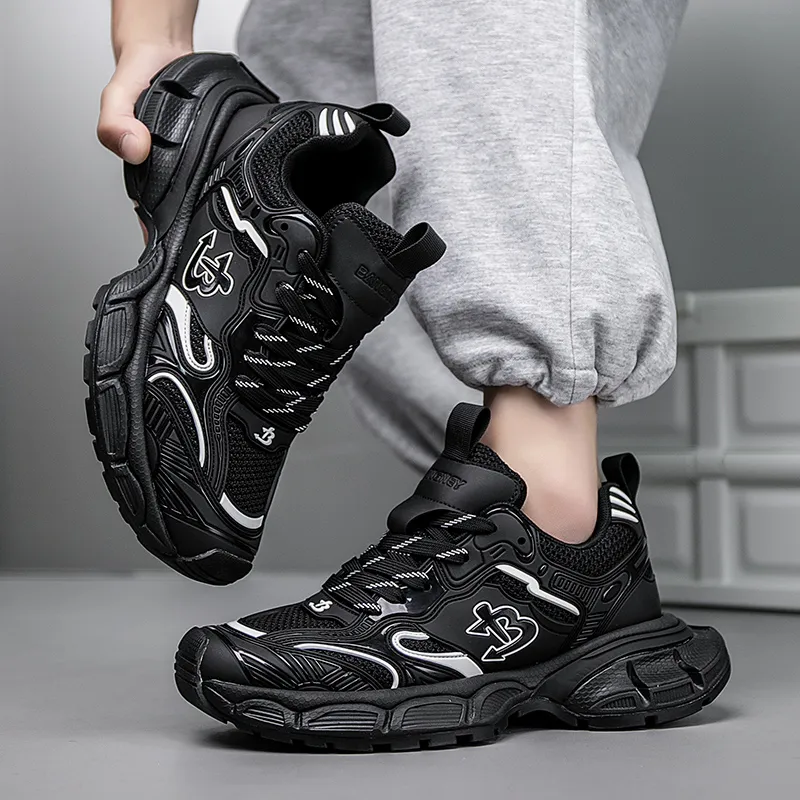 BANGNEY Durable Breathable Low-Top Chunky Sneakers Men's-5