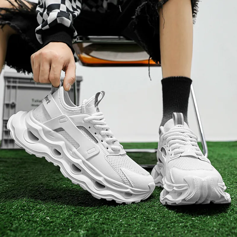 BANGNEY Anti-Slip Wear-Resistant Breathable Lightweight Height Increasing Low-Top Chunky Sneakers Men's-6