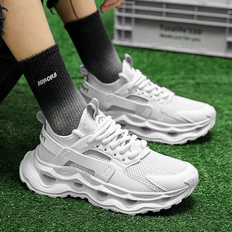 BANGNEY Anti-Slip Wear-Resistant Breathable Lightweight Height Increasing Low-Top Chunky Sneakers Men's-7