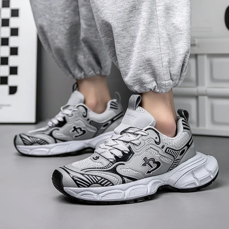 BANGNEY Durable Breathable Low-Top Chunky Sneakers Men's-12