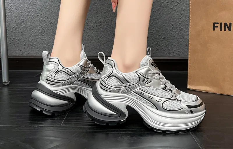 GLEE VERGE Low Top Chunky Sneakers Women's-8