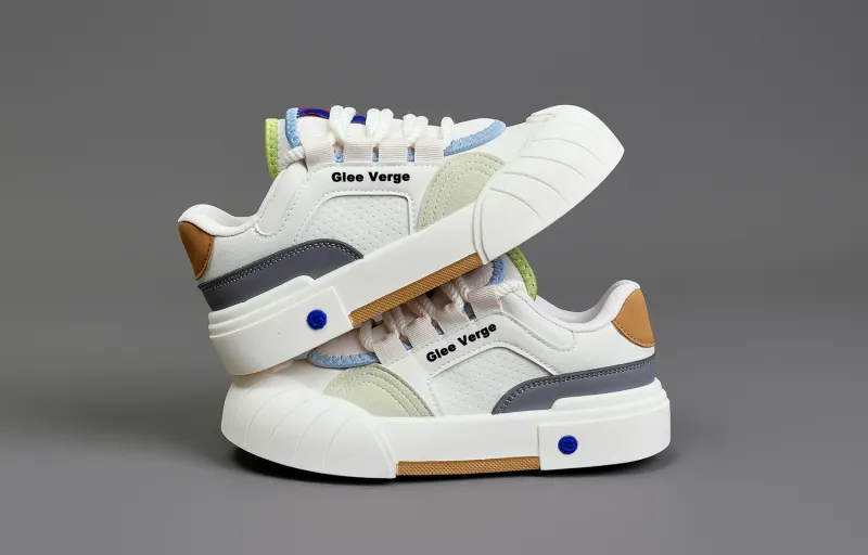 GLEE VERGE Slip Resistant, Abrasion Resistant, Lightweight Mid Top Skateboard Shoes Women's-8