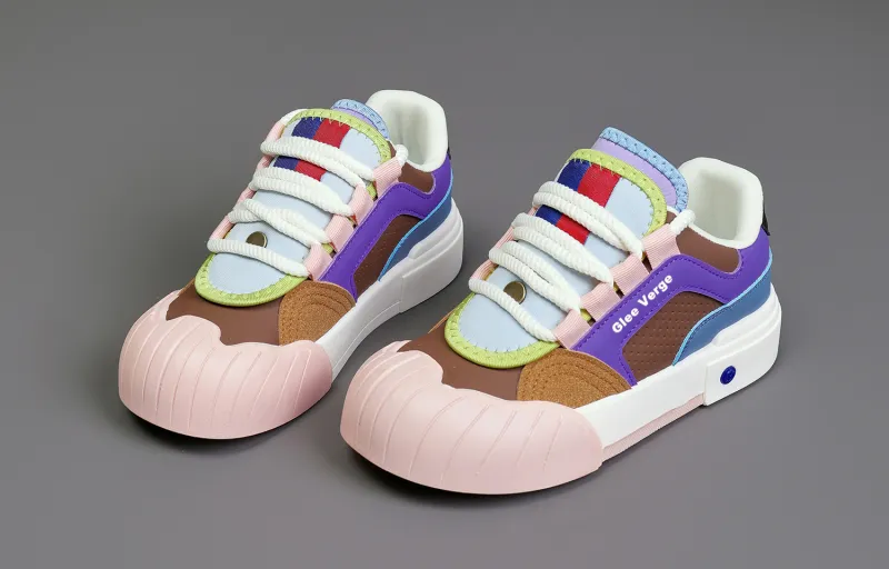 GLEE VERGE Slip Resistant, Abrasion Resistant, Lightweight Mid Top Skateboard Shoes Women's-4