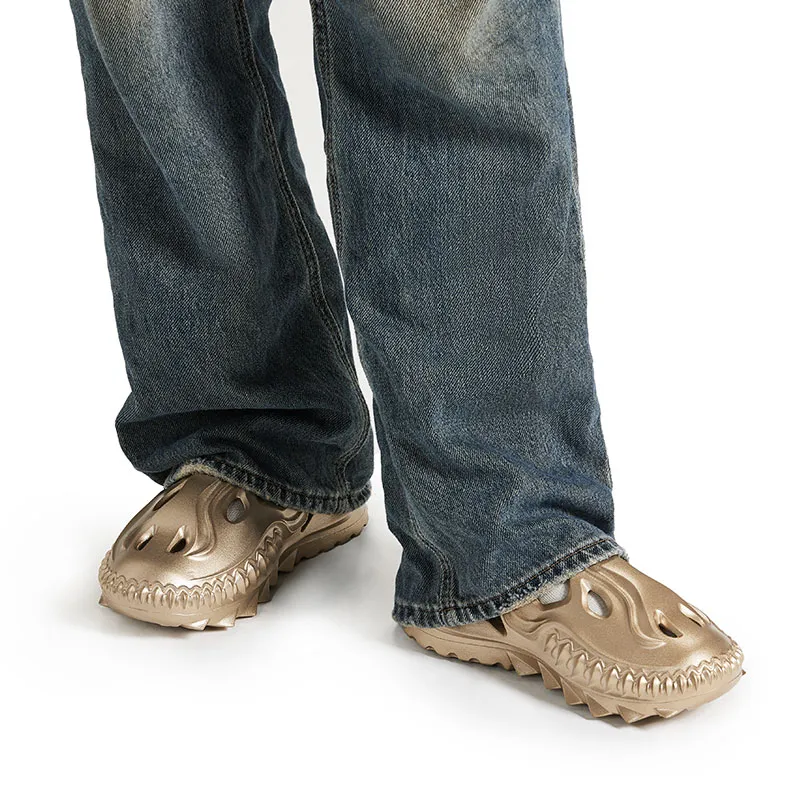 ZHANGWEILI X DEWU x RPRSENTED Golden Dragon Trendy Artistic Clogs Unisex Champagne Gold-6