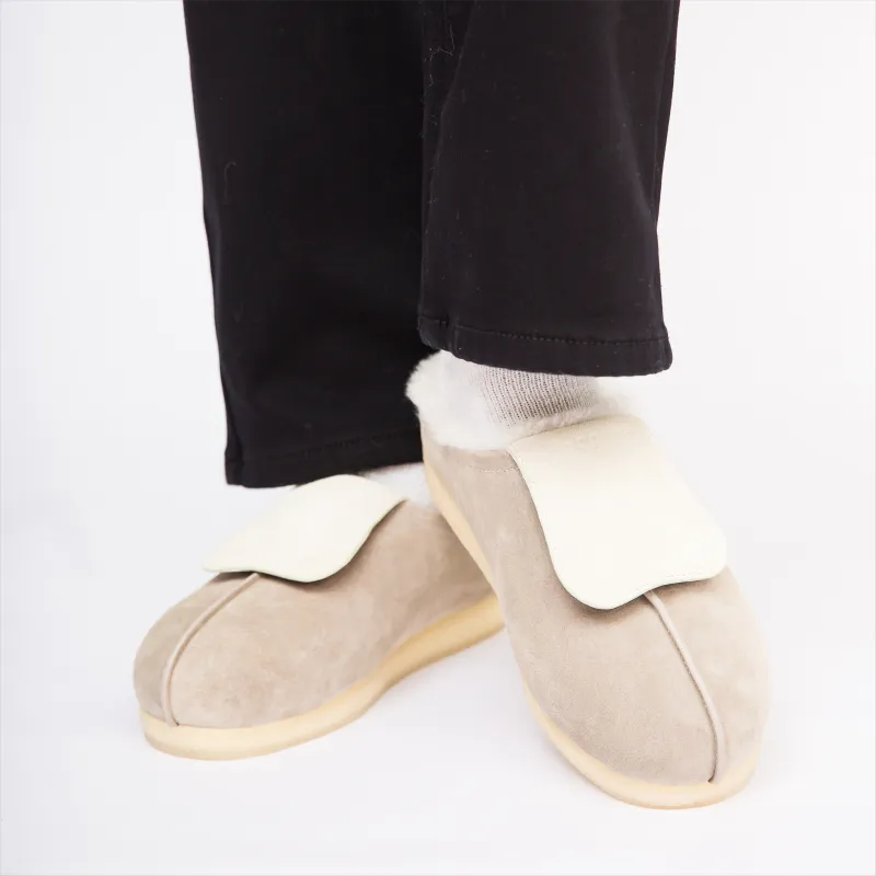 RPRSENTED Maite Wrap toe Slippers Unisex Gray-9