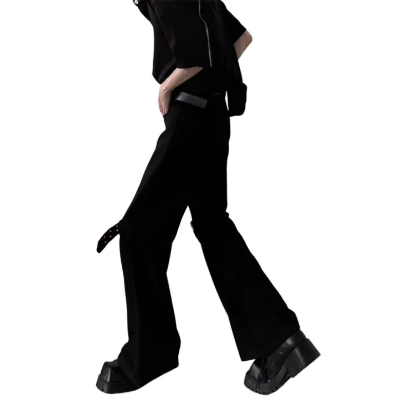 HANDAIWEI Casual Pants Unisex Black-1