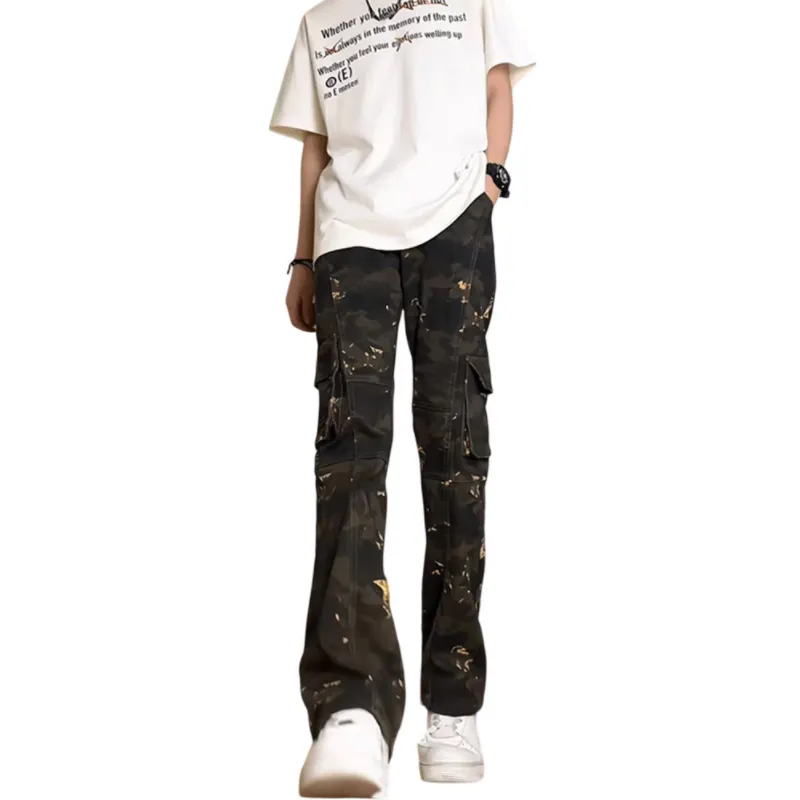 HANDAIWEI Cargo Pants Unisex Camouflage-5