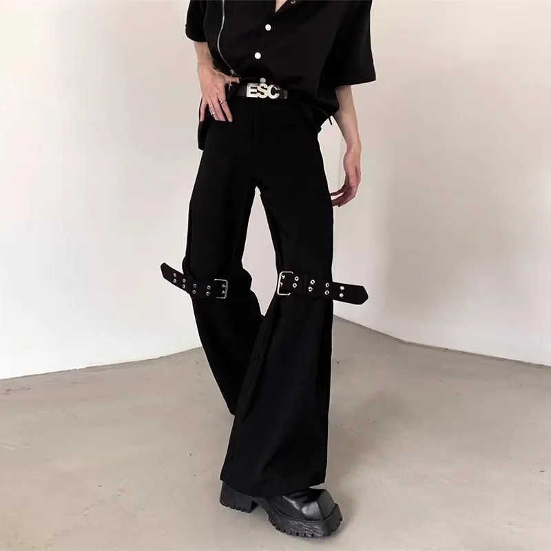 HANDAIWEI Casual Pants Unisex Black-2