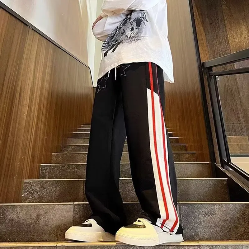 HANDAIWEI Casual Pants Unisex Black-4