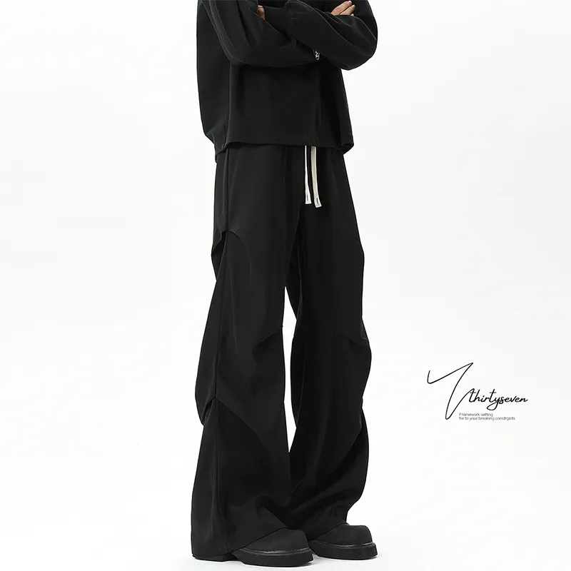 HANDAIWEI Casual Pants Unisex Black-2