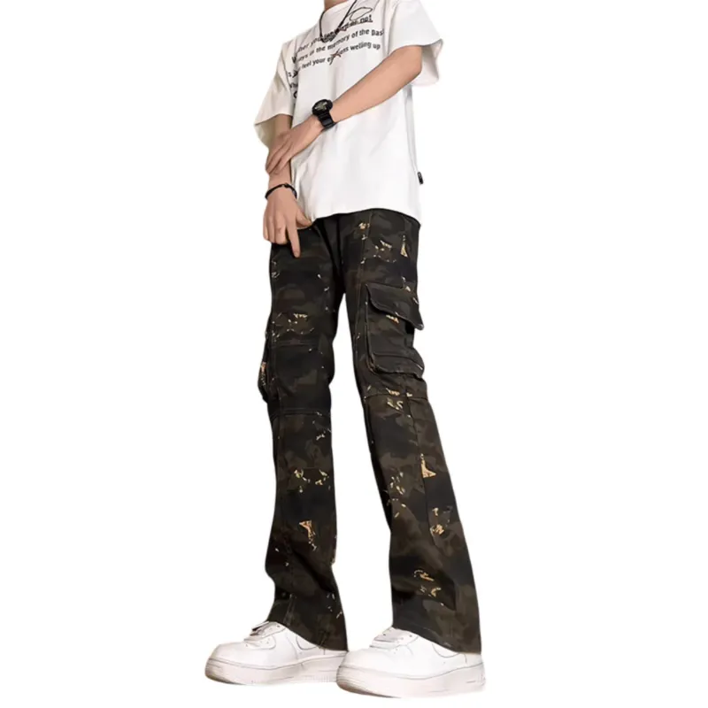 HANDAIWEI Cargo Pants Unisex Camouflage-4
