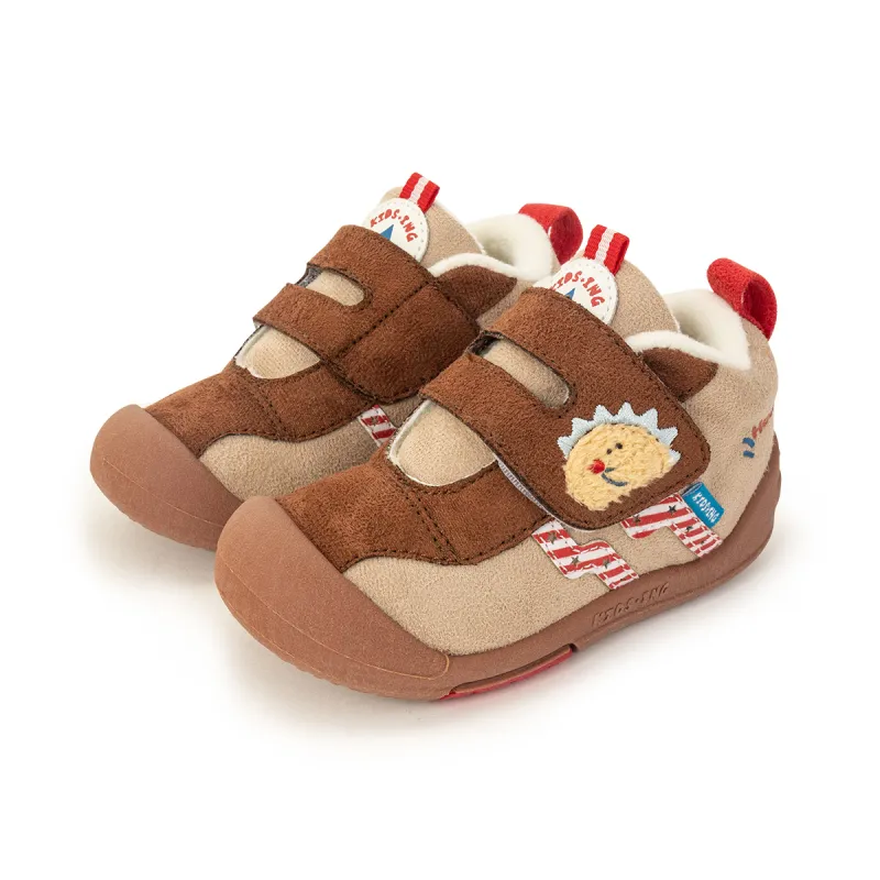 KIDSING Slip Resistant, Abrasion Resistant, Thermal Mid Top Kids Lifestyle Shoes Brown Children Aged 3 7 Years Old-1