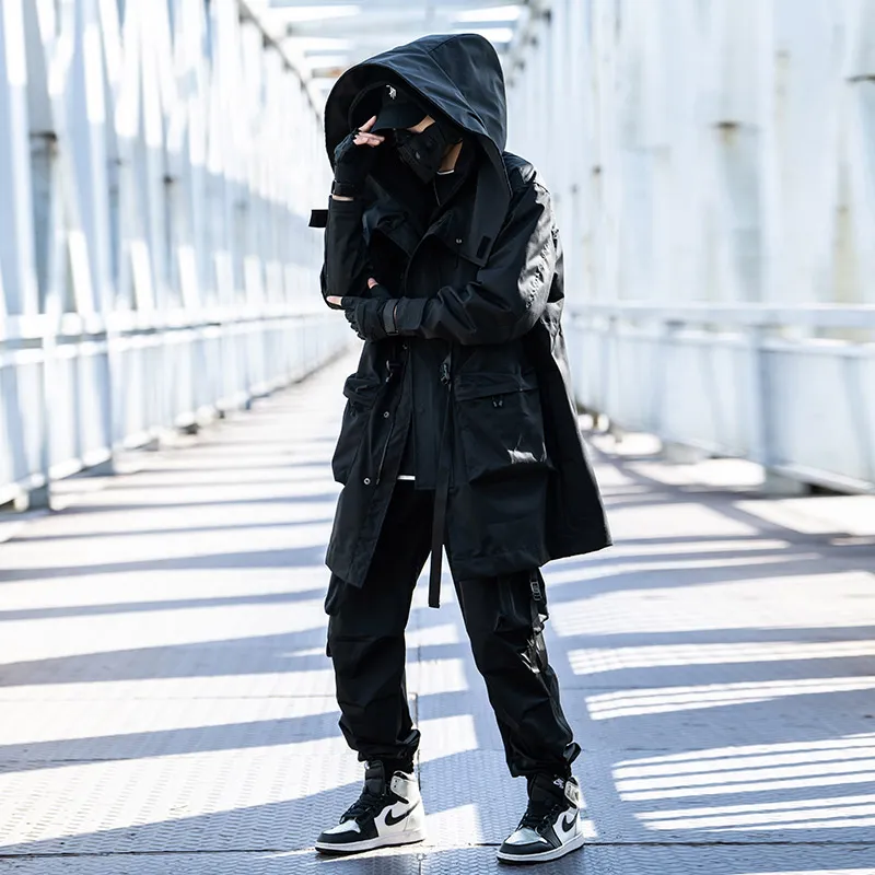AOGZ Jackets Coats Unisex Black-6