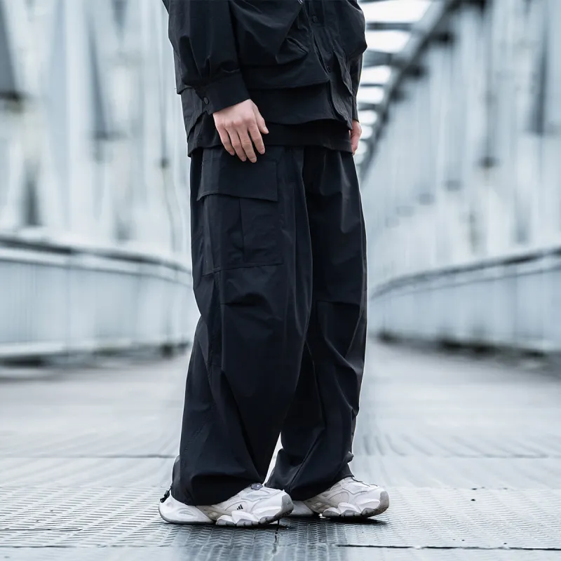AOGZ Cargo Pants Unisex Black-2