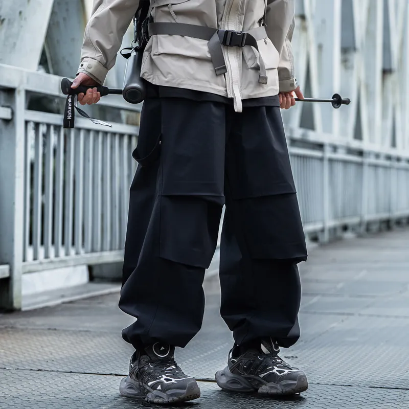 AOGZ Cargo Pants Unisex Black-5