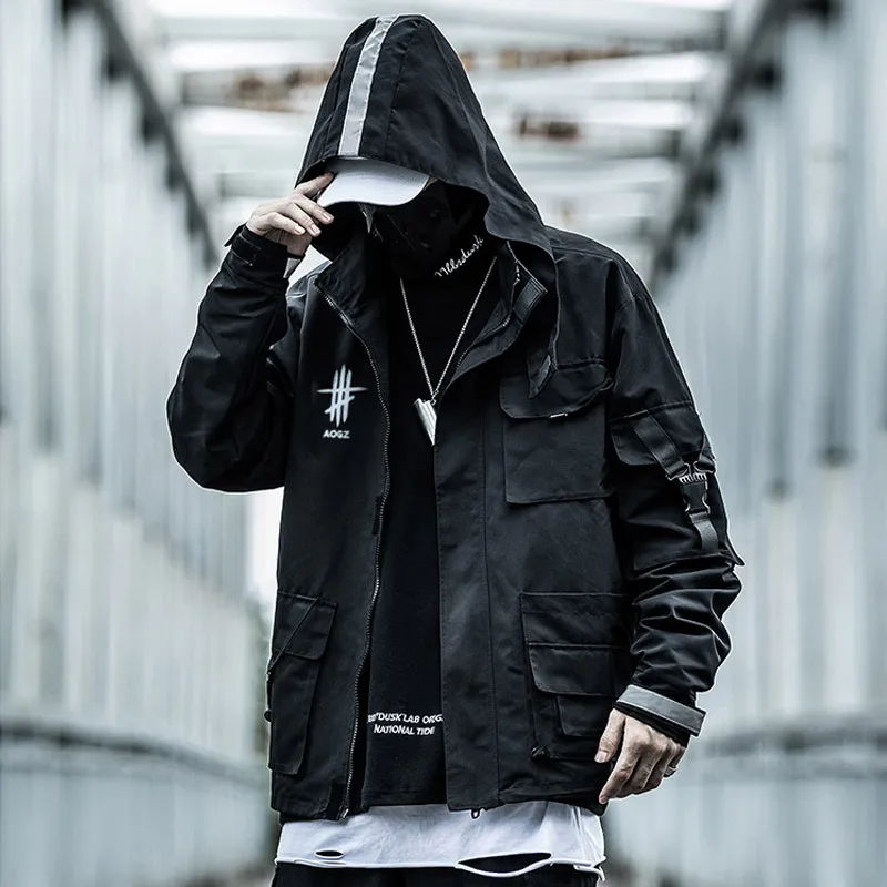 AOGZ Jackets Unisex Black-4
