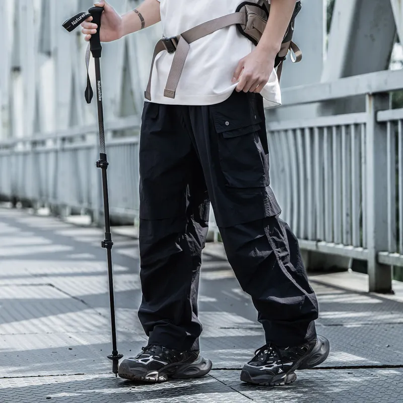 AOGZ Cargo Pants Unisex Black-4