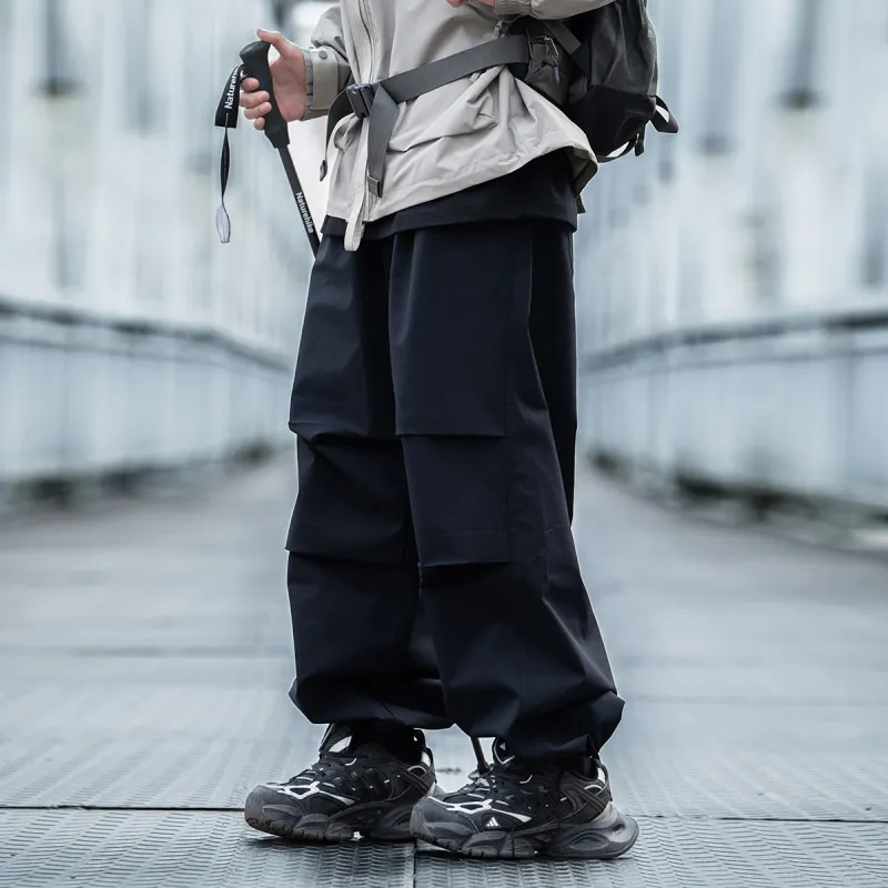 AOGZ Cargo Pants Unisex Black-2