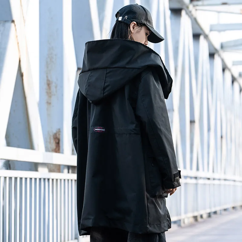 AOGZ Jackets Coats Unisex Black-3