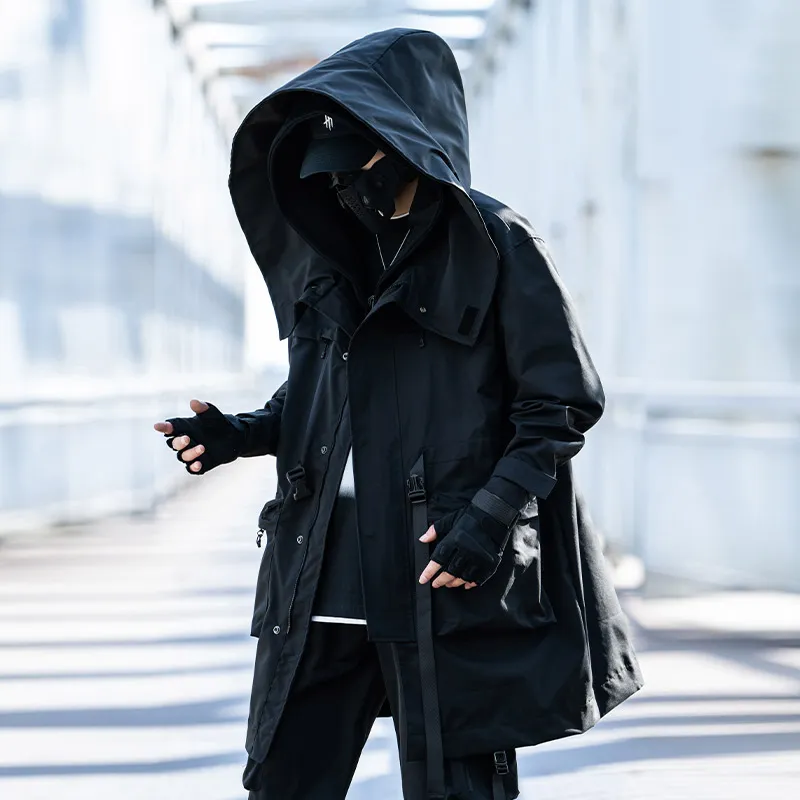 AOGZ Jackets Coats Unisex Black-2