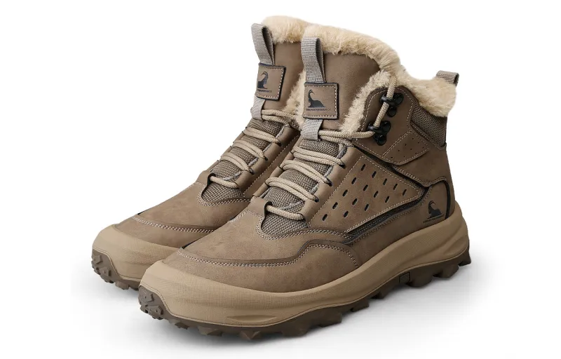 BECK Snow Boots Men Gray/Khaki-8