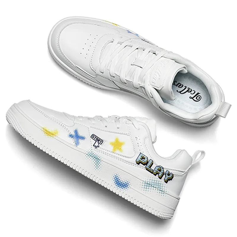 TCELLARS Skateboard Shoes Unisex Low Top White-107
