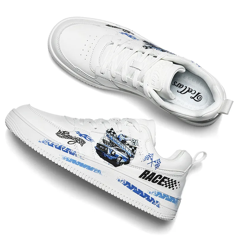 TCELLARS Skateboard Shoes Unisex Low Top White-101