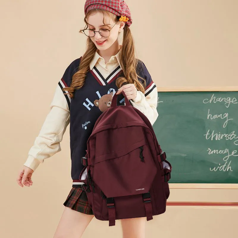 LANDCASE Fabric Backpack Laptop Backpack Unisex Multicolor-27