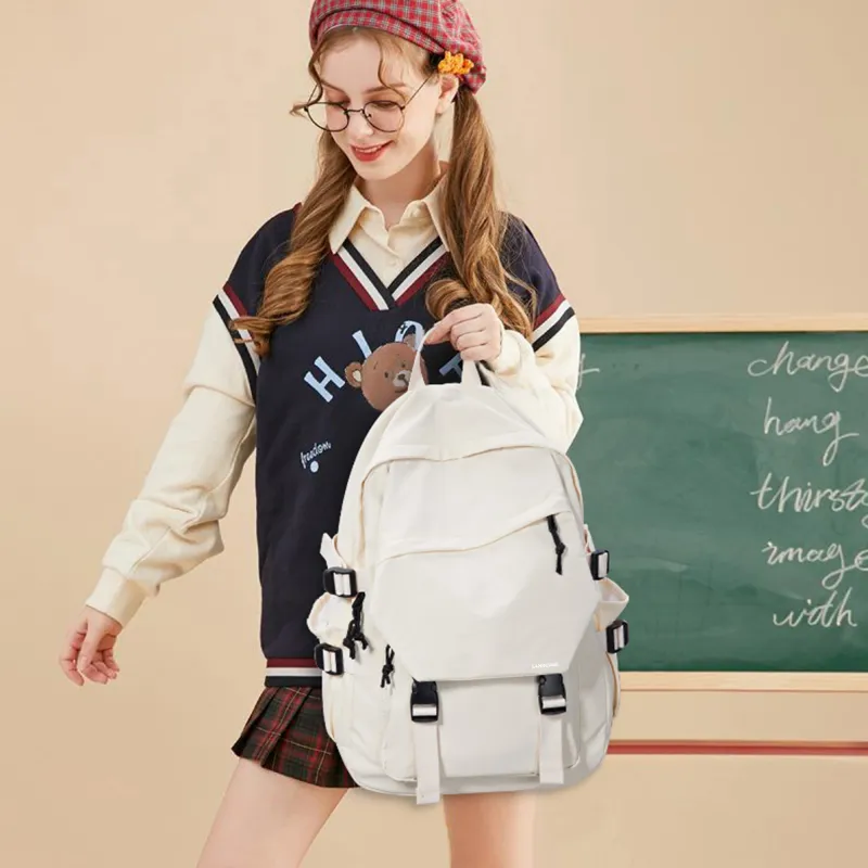 LANDCASE Fabric Backpack Laptop Backpack Unisex Multicolor-154