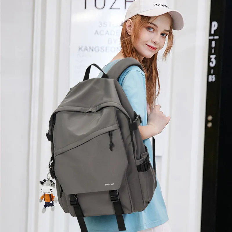 LANDCASE Fabric Backpack Laptop Backpack Unisex Multicolor-119