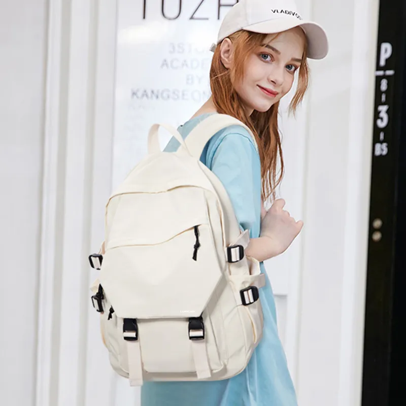 LANDCASE Fabric Backpack Laptop Backpack Unisex Multicolor-153