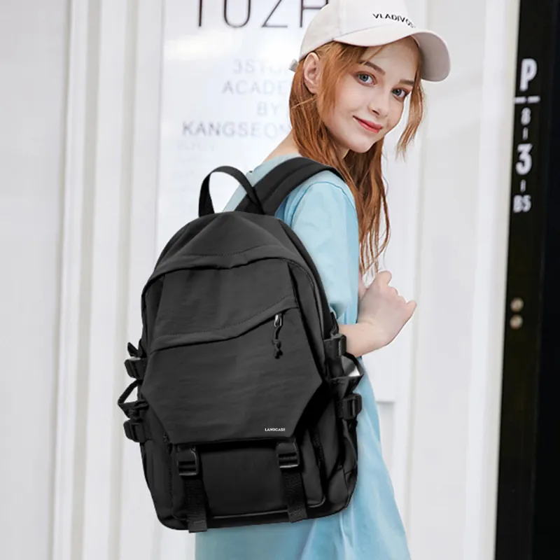 LANDCASE Fabric Backpack Laptop Backpack Unisex Multicolor-146