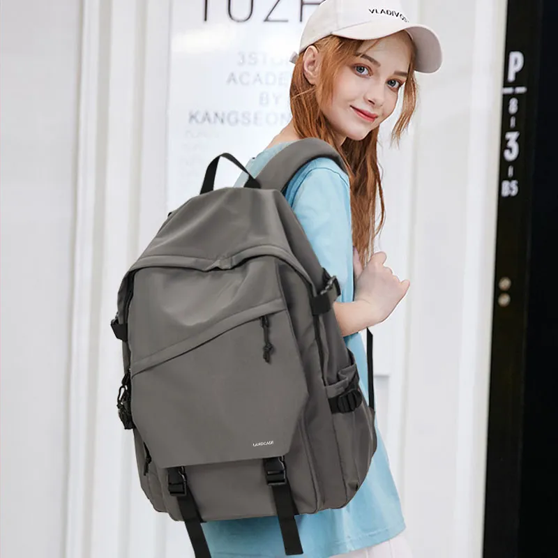 LANDCASE Fabric Backpack Laptop Backpack Unisex Multicolor-94
