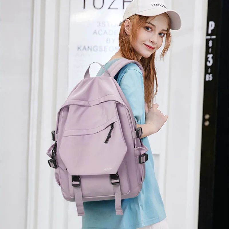 LANDCASE Fabric Backpack Laptop Backpack Unisex Multicolor-60