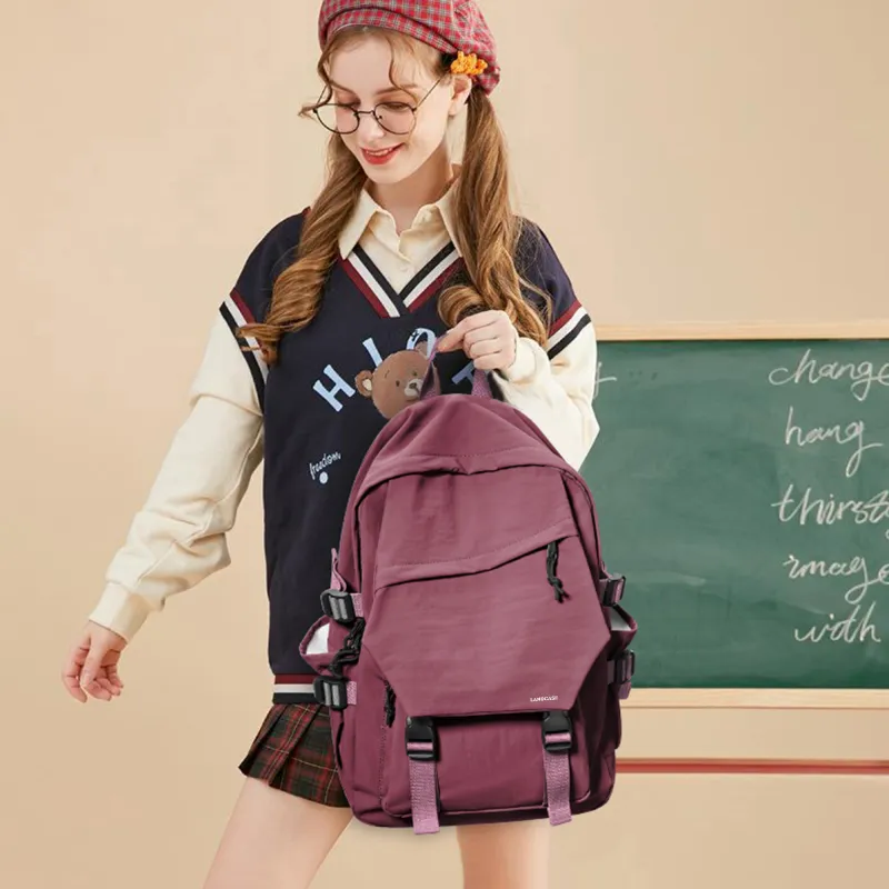 LANDCASE Fabric Backpack Laptop Backpack Unisex Multicolor-161