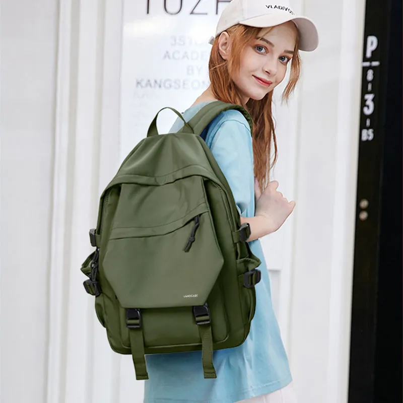 LANDCASE Fabric Backpack Laptop Backpack Unisex Multicolor-47