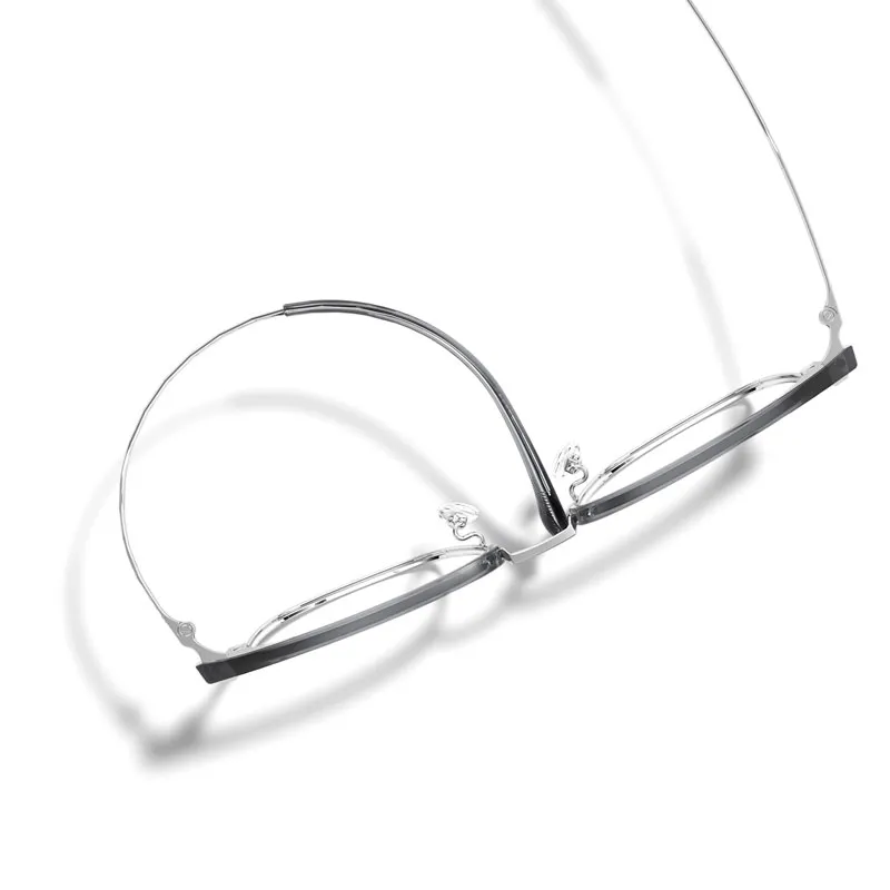 PARIM Titanium Silicone Browline Eyeglass Frames Men's-6