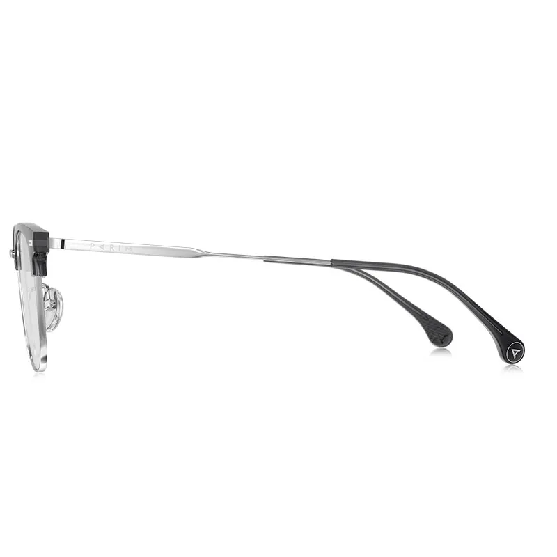 PARIM Titanium Silicone Browline Eyeglass Frames Men's-8