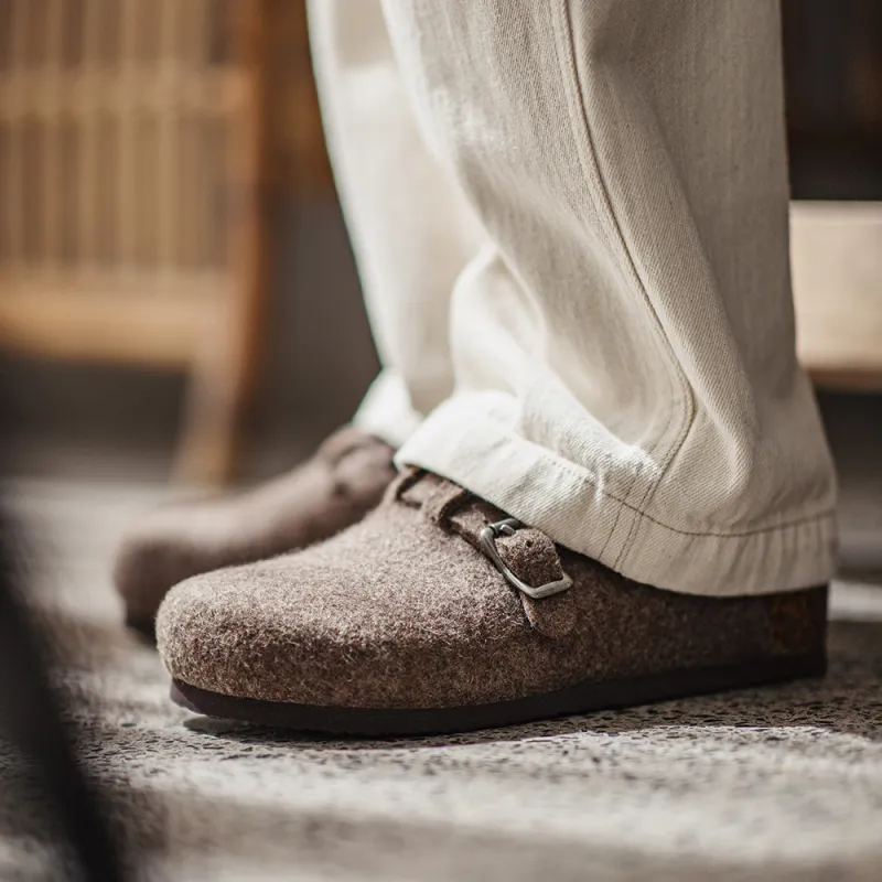 MADEN Closed Toe Slippers Men's Mocha-7