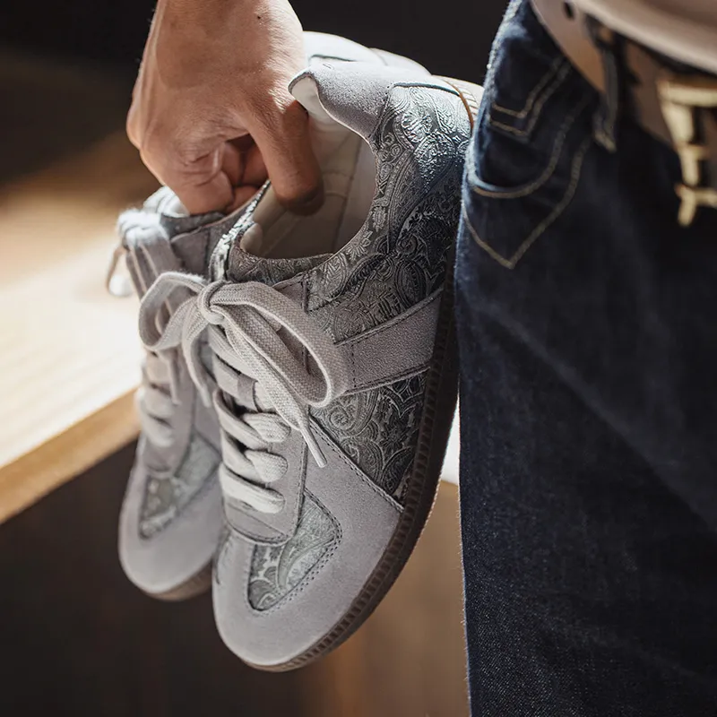 MADEN Low Top Skateboard Shoes Men's Cool Stone Gray-6
