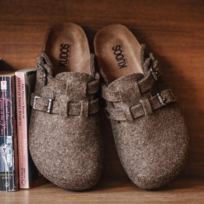 MADEN Closed Toe Slippers Men's Mocha-3